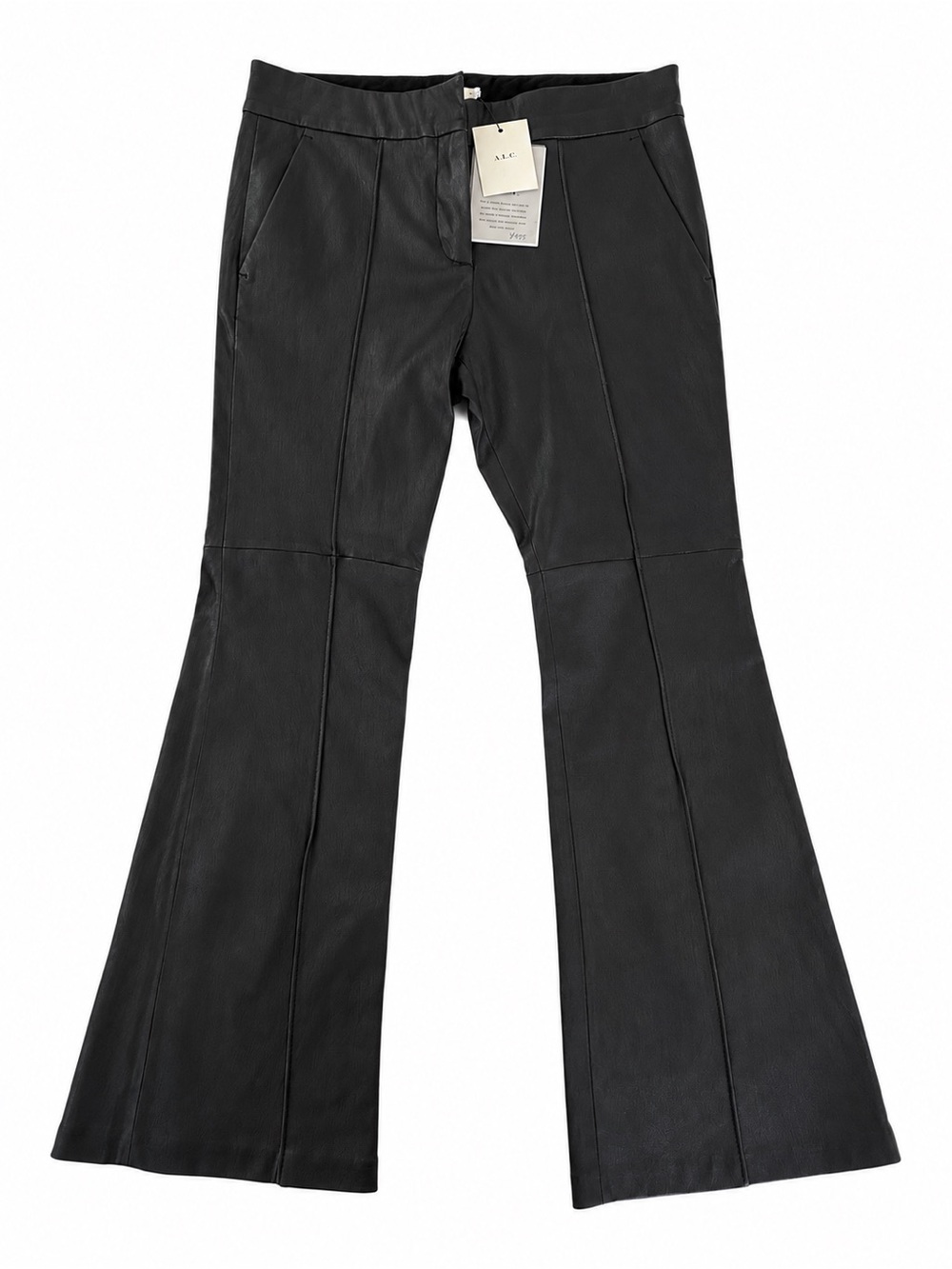 A.L.C. Black Leather Bootcut Pants – Size 6 – Brand New With Tags